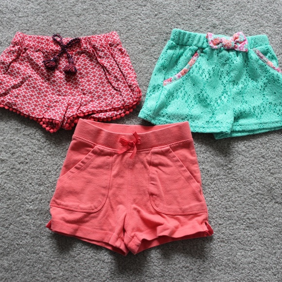 Sonoma Other - Sonoma Girls 18-24 M Shorts Lot of 3 Orange Green